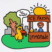 Ice Fresh Lemonade Got Any Grapes Duck Funny Gift Tall T-Shirt