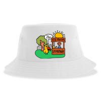 Ice Fresh Lemonade Got Any Grapes Duck Funny Gift Sustainable Bucket Hat