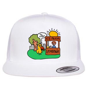 Ice Fresh Lemonade Got Any Grapes Duck Funny Gift Flat Bill Trucker Hat