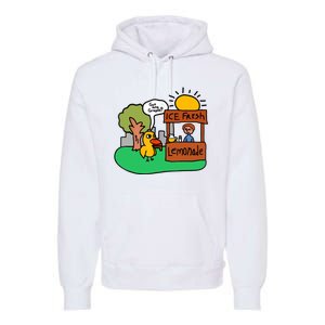 Ice Fresh Lemonade Got Any Grapes Duck Funny Gift Premium Hoodie