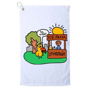 Ice Fresh Lemonade Got Any Grapes Duck Funny Gift Platinum Collection Golf Towel