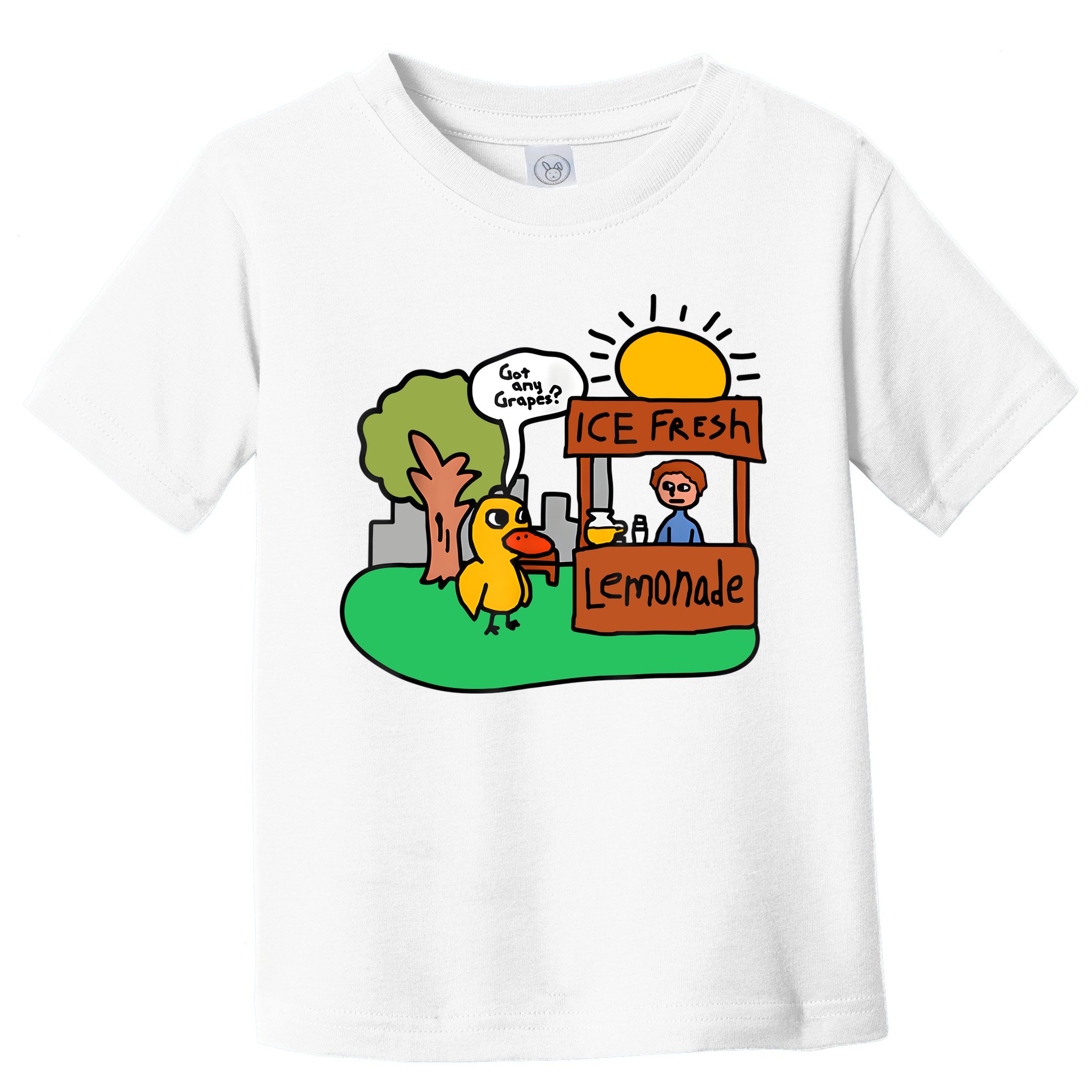 Ice Fresh Lemonade Got Any Grapes Duck Funny Gift Toddler T-Shirt