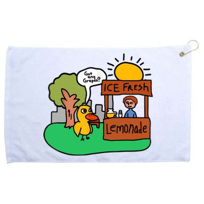 Ice Fresh Lemonade Got Any Grapes Duck Funny Gift Grommeted Golf Towel