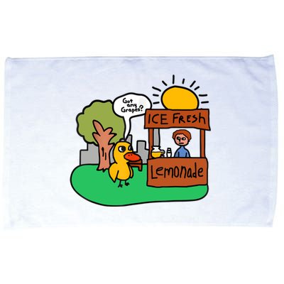 Ice Fresh Lemonade Got Any Grapes Duck Funny Gift Microfiber Hand Towel