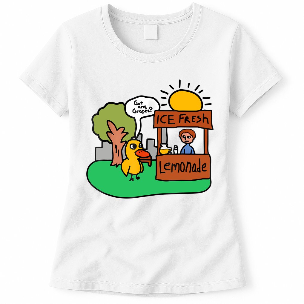 Ice Fresh Lemonade Got Any Grapes Duck Funny Gift Womens T-Shirt