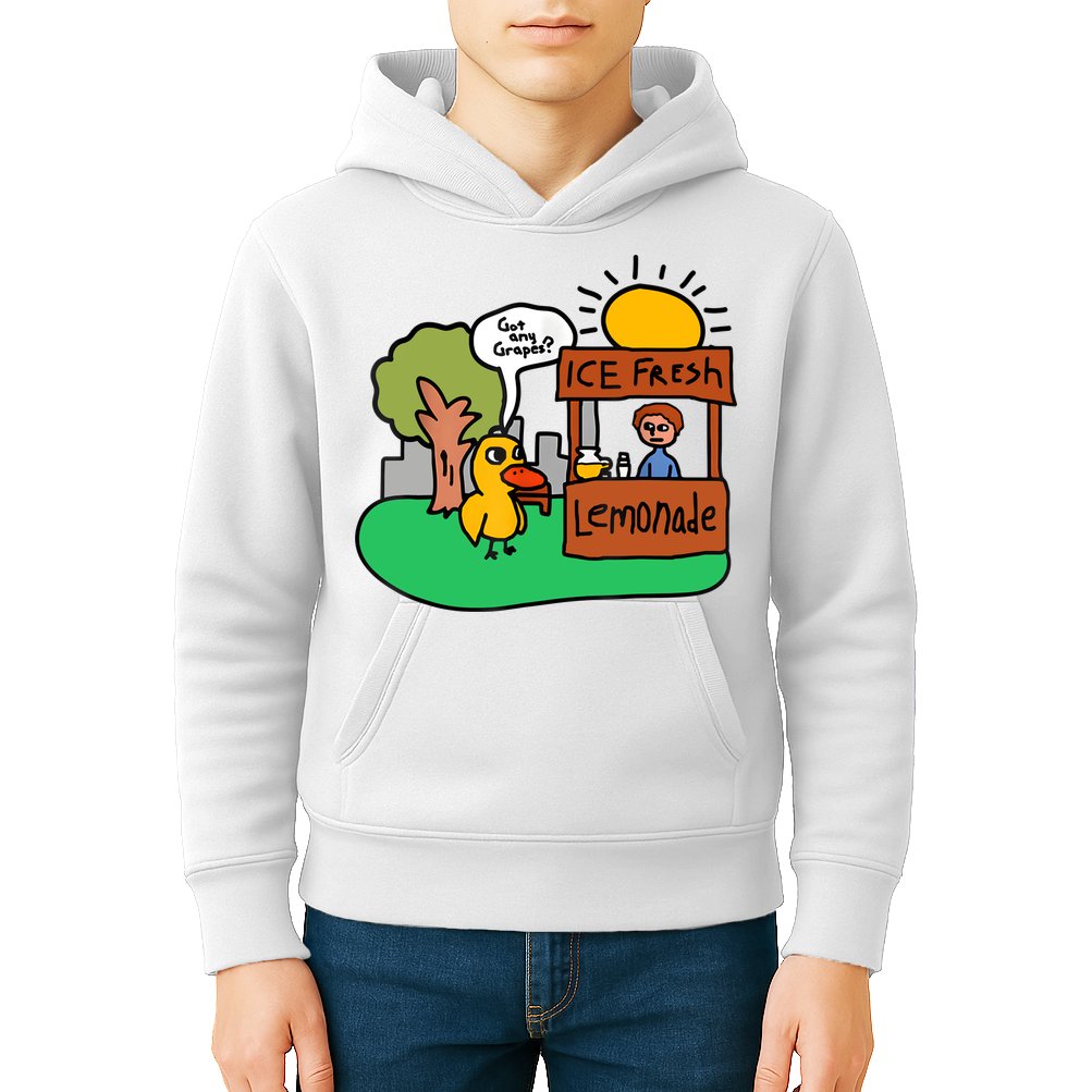 Ice Fresh Lemonade Got Any Grapes Duck Funny Gift Kids Hoodie