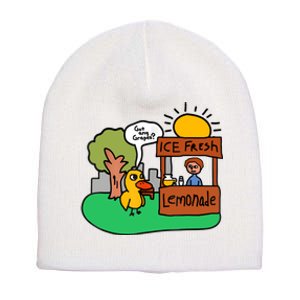 Ice Fresh Lemonade Got Any Grapes Duck Funny Gift Short Acrylic Beanie