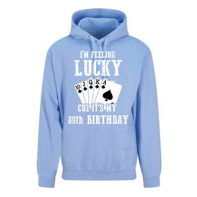 I'm Feeling Lucky Cuz It's My 89th Birthday 89 Year Old Gift Unisex Surf Hoodie