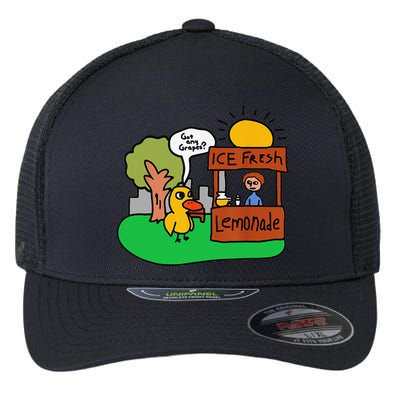 Ice Fresh Lemonade Got Any Grapes Duck Funny Gift Flexfit Unipanel Trucker Cap