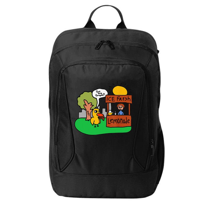 Ice Fresh Lemonade Got Any Grapes Duck Funny Gift City Backpack