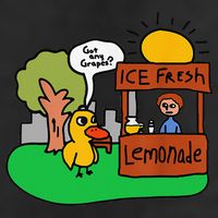 Ice Fresh Lemonade Got Any Grapes Duck Funny Gift 25L Jumbo Tote