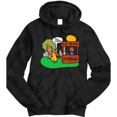 Ice Fresh Lemonade Got Any Grapes Duck Funny Gift Tie Dye Hoodie