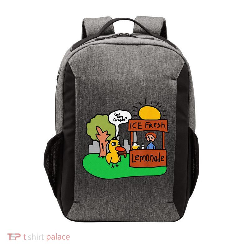 Ice Fresh Lemonade Got Any Grapes Duck Funny Gift Vector Backpack