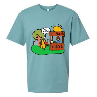 Ice Fresh Lemonade Got Any Grapes Duck Funny Gift Sueded Cloud Jersey T-Shirt