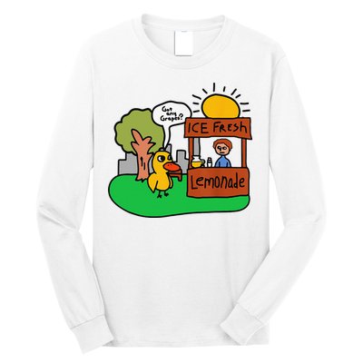 Ice Fresh Lemonade Got Any Grapes Duck Funny Gift Long Sleeve Shirt