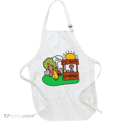 Ice Fresh Lemonade Got Any Grapes Duck Funny Gift Full-Length Apron With Pockets