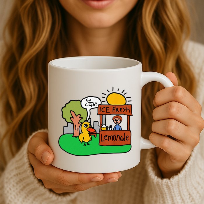 Ice Fresh Lemonade Got Any Grapes Duck Funny Gift Mug