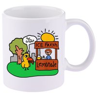 Ice Fresh Lemonade Got Any Grapes Duck Funny Gift 11oz C Handle Ceramic Mug