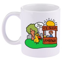 Ice Fresh Lemonade Got Any Grapes Duck Funny Gift 11oz C Handle Ceramic Mug
