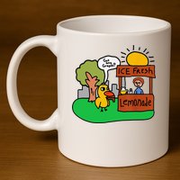 Ice Fresh Lemonade Got Any Grapes Duck Funny Gift 11oz C Handle Ceramic Mug