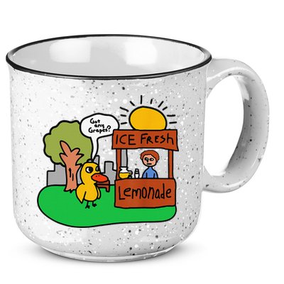 Ice Fresh Lemonade Got Any Grapes Duck Funny Gift 15oz Campfire Ceramic Mug