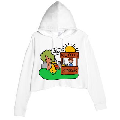 Ice Fresh Lemonade Got Any Grapes Duck Funny Gift Crop Fleece Hoodie