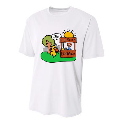 Ice Fresh Lemonade Got Any Grapes Duck Funny Gift Youth Performance Sprint T-Shirt