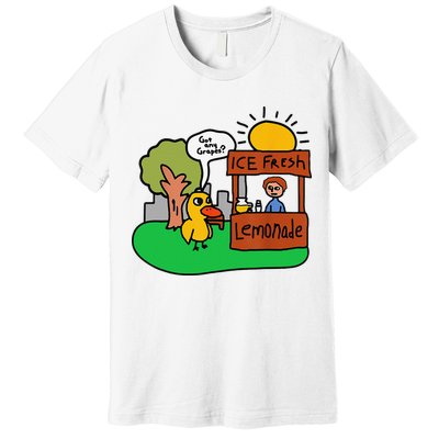 Ice Fresh Lemonade Got Any Grapes Duck Funny Gift Premium T-Shirt
