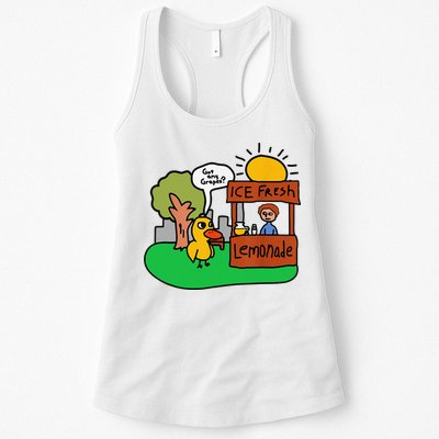 Ice Fresh Lemonade Got Any Grapes Duck Funny Gift Womens Tank Top