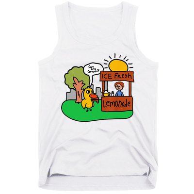 Ice Fresh Lemonade Got Any Grapes Duck Funny Gift Tank Top