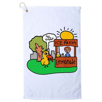 Ice Fresh Lemonade Got Any Grapes Duck Funny Gift Golf Towel