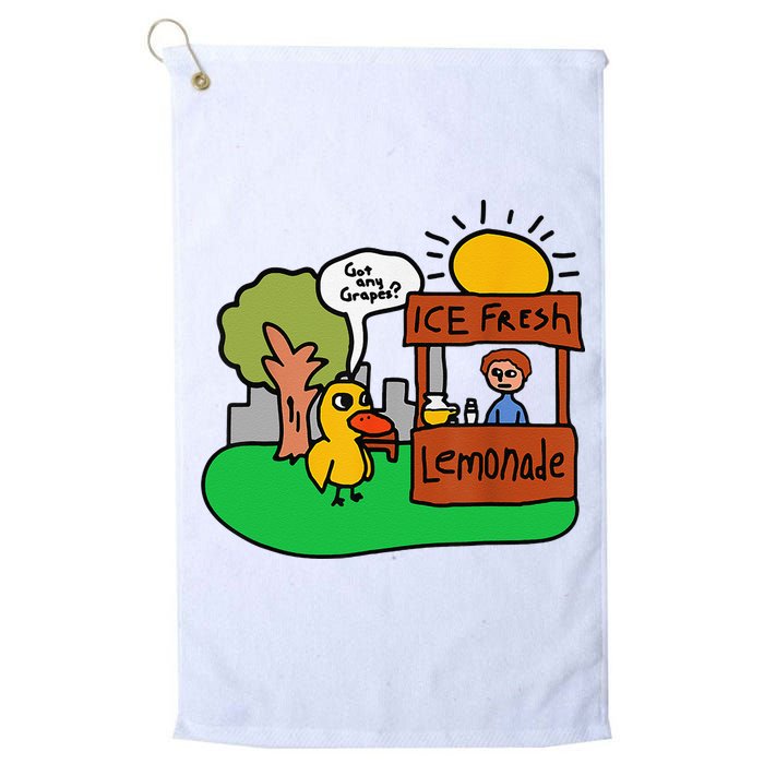 Ice Fresh Lemonade Got Any Grapes Duck Funny Gift Golf Towel