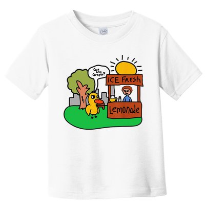 Ice Fresh Lemonade Got Any Grapes Duck Funny Gift Toddler T-Shirt
