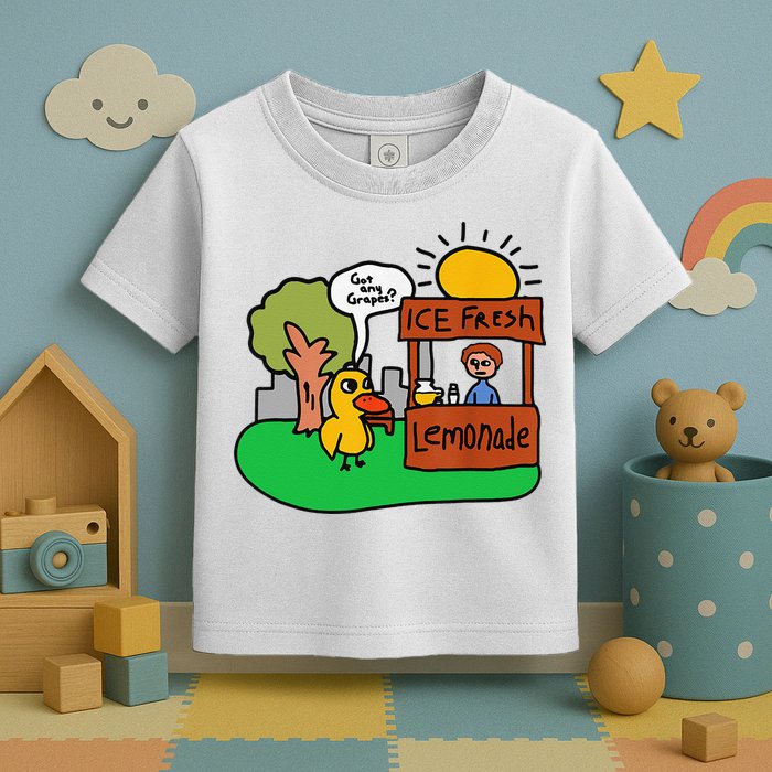 Ice Fresh Lemonade Got Any Grapes Duck Funny Gift Toddler T-Shirt