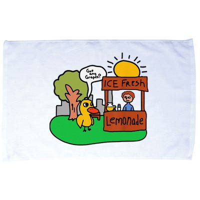 Ice Fresh Lemonade Got Any Grapes Duck Funny Gift Microfiber Hand Towel