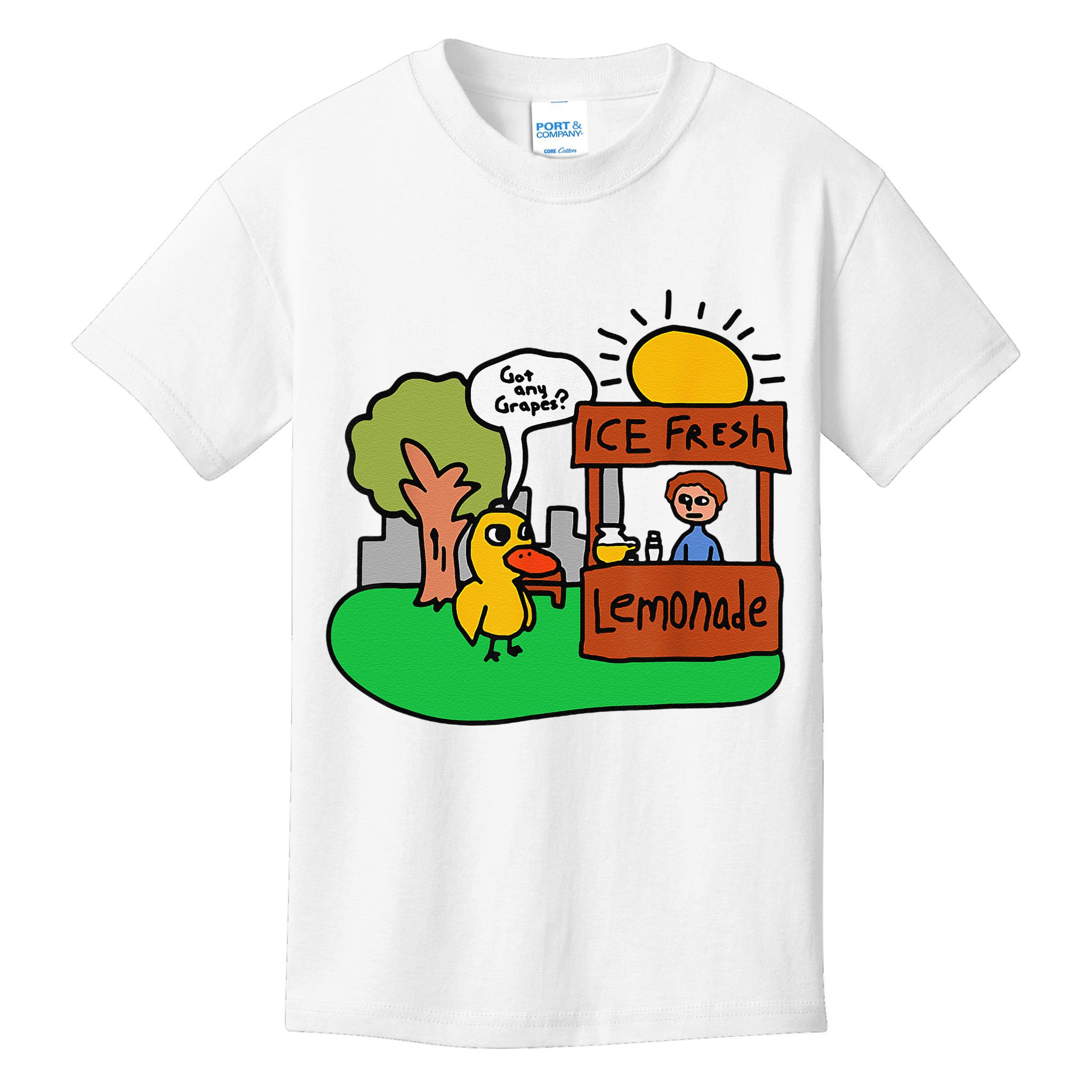 Ice Fresh Lemonade Got Any Grapes Duck Funny Gift Kids T-Shirt