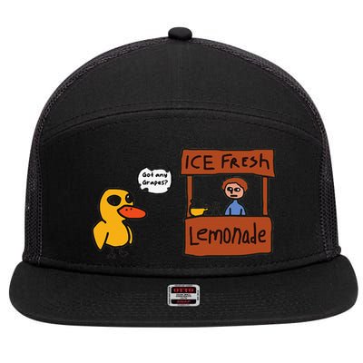 Ice Fresh Lemonade Got Any Grapes Duck Funny Ice Fresh, Cool 7 Panel Mesh Trucker Snapback Hat