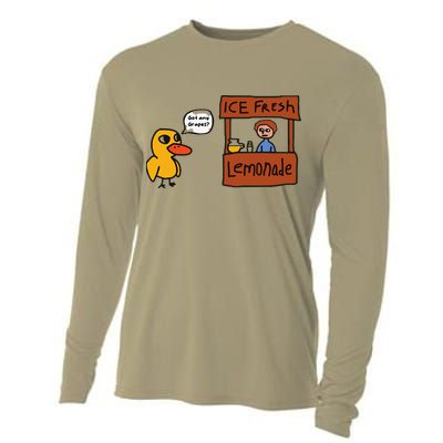 Ice Fresh Lemonade Got Any Grapes Duck Funny Ice Fresh, Cool Cooling Performance Long Sleeve Crew