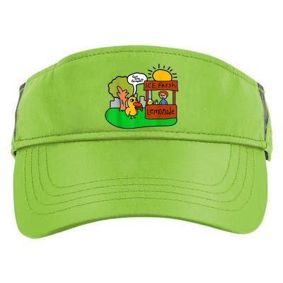 Ice Fresh Lemonade Got Any Grapes Duck Funny Gift Adult Drive Performance Visor