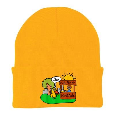 Ice Fresh Lemonade Got Any Grapes Duck Funny Gift Knit Cap Winter Beanie