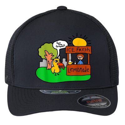 Ice Fresh Lemonade Got Any Grapes Duck Funny Gift Flexfit Unipanel Trucker Cap