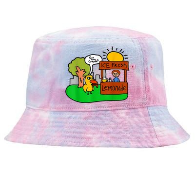 Ice Fresh Lemonade Got Any Grapes Duck Funny Gift Tie-Dyed Bucket Hat