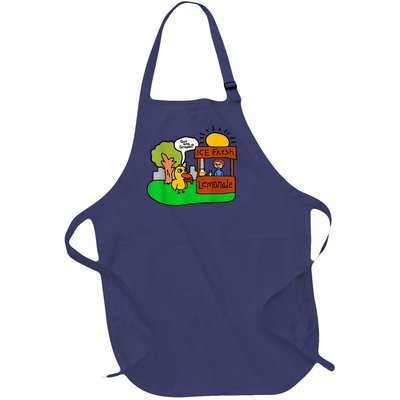 Ice Fresh Lemonade Got Any Grapes Duck Funny Gift Full-Length Apron With Pockets