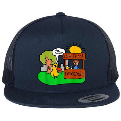 Ice Fresh Lemonade Got Any Grapes Duck Funny Gift Flat Bill Trucker Hat