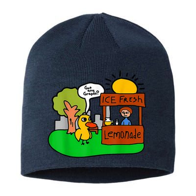 Ice Fresh Lemonade Got Any Grapes Duck Funny Gift Sustainable Beanie