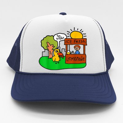 Ice Fresh Lemonade Got Any Grapes Duck Funny Gift Trucker Hat