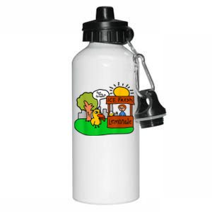 Ice Fresh Lemonade Got Any Grapes Duck Funny Gift Aluminum Water Bottle