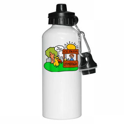 Ice Fresh Lemonade Got Any Grapes Duck Funny Gift Aluminum Water Bottle