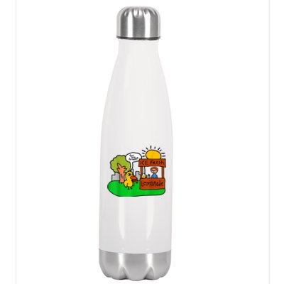 Ice Fresh Lemonade Got Any Grapes Duck Funny Gift Stainless Steel Insulated Water Bottle