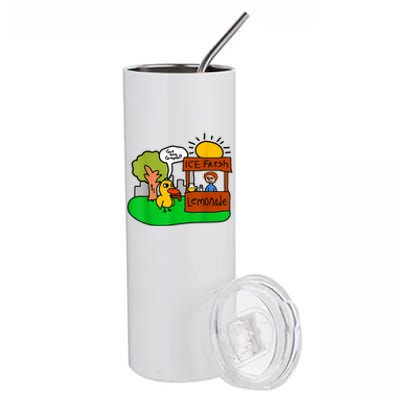 Ice Fresh Lemonade Got Any Grapes Duck Funny Gift Stainless Steel Tumbler